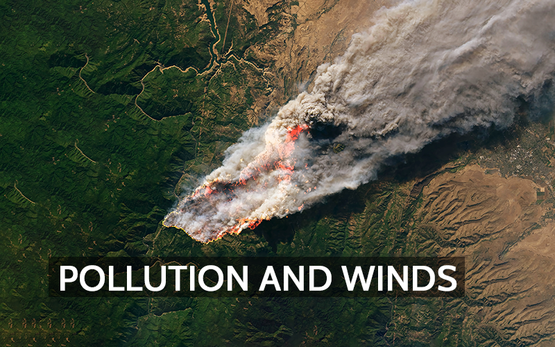 How Prevailing Winds Spread Air Pollution Across Borders